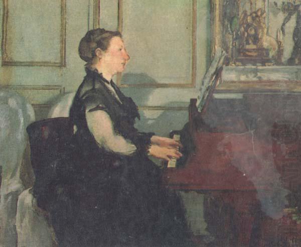 Edouard Manet Mme Manet at the Piano (mk40) china oil painting image